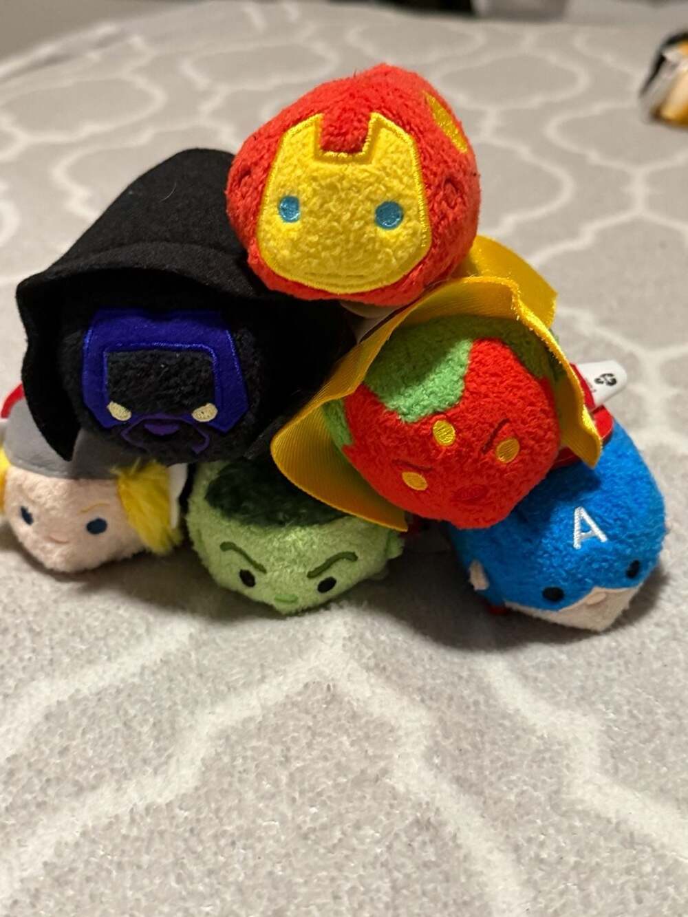 Disney Store Marvel Avengers Mini Tsum Tsum Plush Set of 6